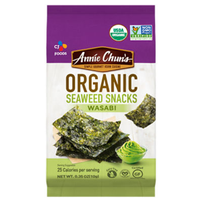 Annie Chun's Organic Wasabi Seaweed Snacks, 0.35 oz Fairway