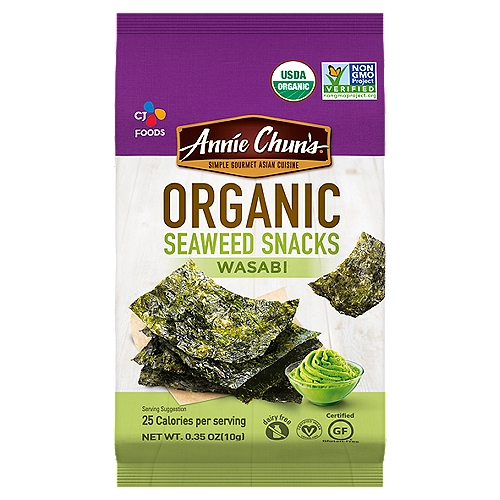 Annie Chun's Organic Wasabi Seaweed Snacks, 0.35 oz