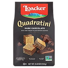 Quadratini Dark Chocolate Wafer, 8.82 oz