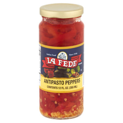 La Fede Antipasto Peppers, 12 fl oz