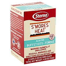 Sterno S'mores Heat Fuel, 2.05 oz, 2 count