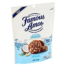 Famous Amos Coconut and White Chocolate Chip Bite Size Cookies, 7 oz
