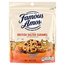 Famous Amos British Salted Caramel and Chocolate Chip Bite Size, Cookies, 7 Ounce