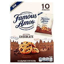 Famous Amos Belgian Chocolate Bite Size Cookies, 1 oz, 10 count