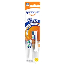 Arm & Hammer Replacement Brush Heads - Pro-Clean Soft Spinbrush, 2 Each