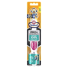 Arm & Hammer Spinbrush Pro+ Extra White Soft, Powered Toothbrush, 1 Each