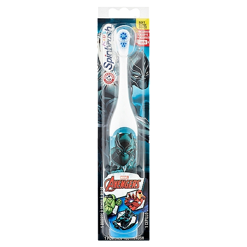 Arm & Hammer Kid's Spinbrush Avengers Soft Powered Toothbrush