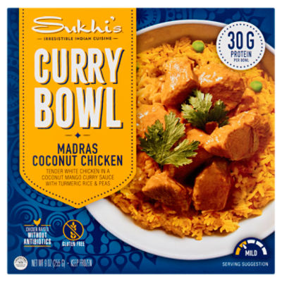 Sukhi's Madras Coconut Chicken Curry Bowl, 9 oz