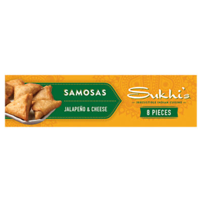 Sukhi's Jalapeño & Cheese Samosas, 8 count, 8 oz