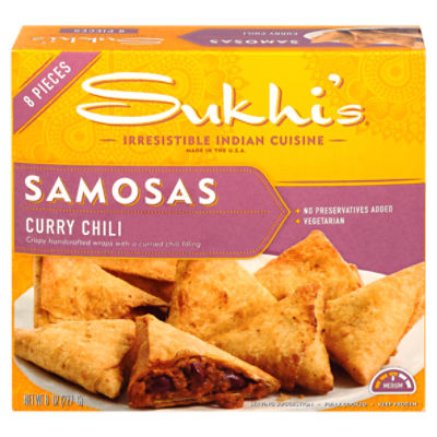 Sukhi's Curry Chili Samosas, 8 count, 8 oz