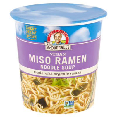 Dr. McDougall's Right Foods Vegan Miso Ramen Noodle Soup, 1.9 oz ShopRite
