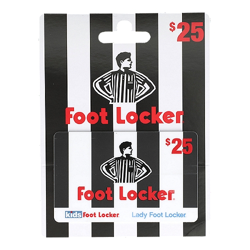 Foot Locker Gift Card - $25, 1 each