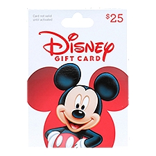 Disney $25 Gift Card  , 1 each, 1 Each