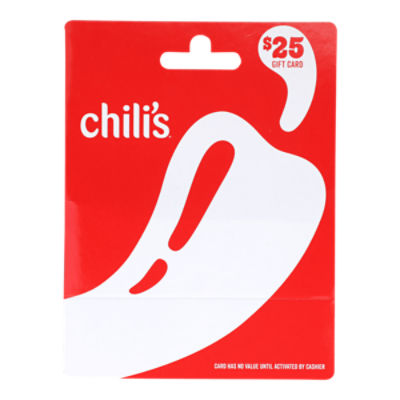 Chili's $25 Gift Card, 1 each