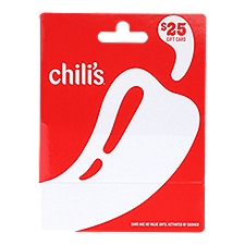 Chili's $25 Gift Card, 1 each
