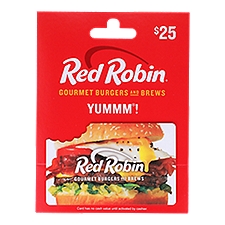 Red Robin Restaurants $25 Gift Card, 1 each