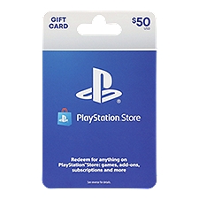 Sony Playstation $50 Gift Card, 1 each