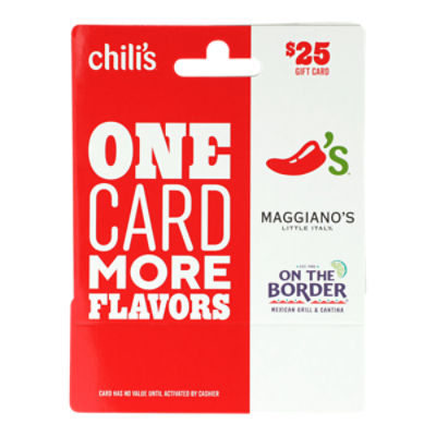 Brinker $25 Gift Card, 1 each