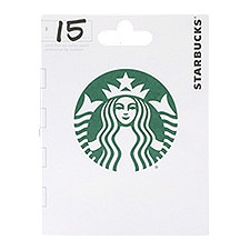 Starbucks $15 Gift Card, 1 each