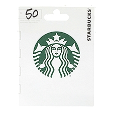Starbucks $50 Gift Card, 1 Each