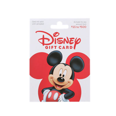 Disney TaDa $15-500 Gift Card, 1 each