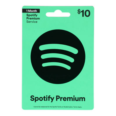 Spotify $10 Gift Card  , 1 each