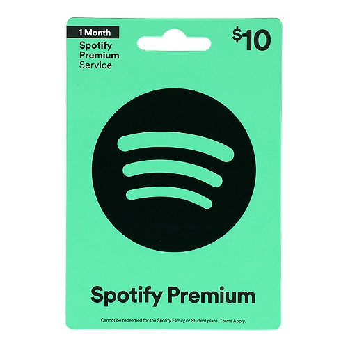Spotify $10 Gift Card  , 1 each