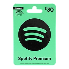 Spotify $30 Gift Card, 1 each