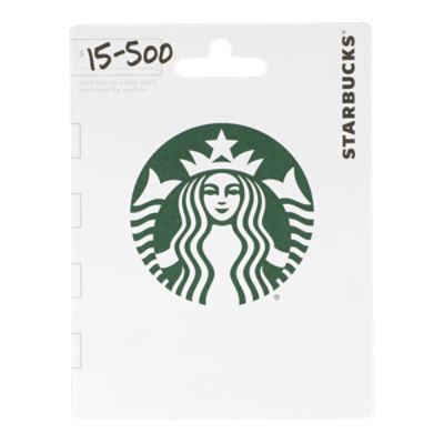 Starbucks $15-500 Gift Card, 1 each