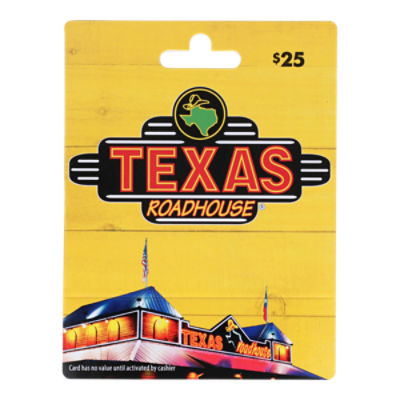 Texas Roadhouse $25 Gift Card, 1 each