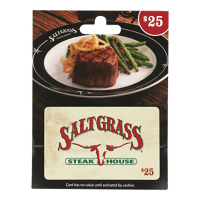 Saltgrass Steak House  $25 Gift Card, 1 each, 1 Each