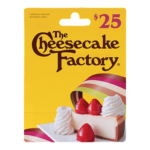 The Cheesecake Factory $25 Gift Card, 1 each