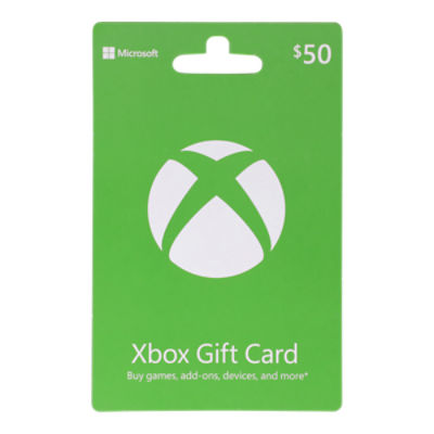 Microsoft Cash $50 Gift Card, 1 each, 1 Each