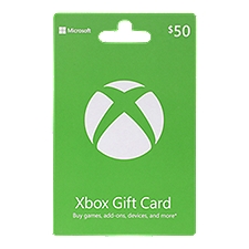 Microsoft Cash $50 Gift Card, 1 each