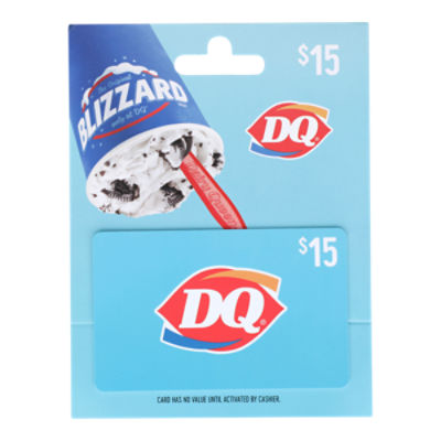 Dairy Queen $15 Gift Card, 1 each