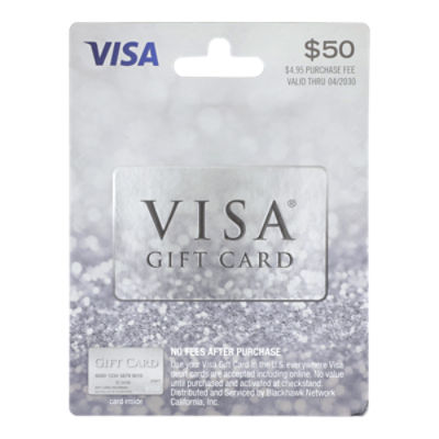 Visa $50 Gift Card - Sparkle, 1 each - The Fresh Grocer