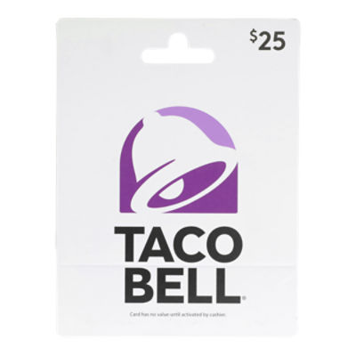 Taco Bell $25 Gift Card        , 1 each, 1 Each