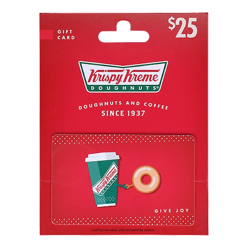 Krispy Kreme $25 Gift Card