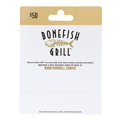 Bonefish Grill $50 Gift Card