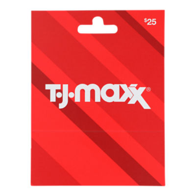 TJ Maxx $25 Gift Card, 1 each, 1 Each