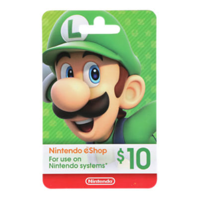 Nintendo America $10 Gift Card, 1 each