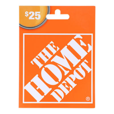 Home Depot 25 Gift Card   76750281082 001