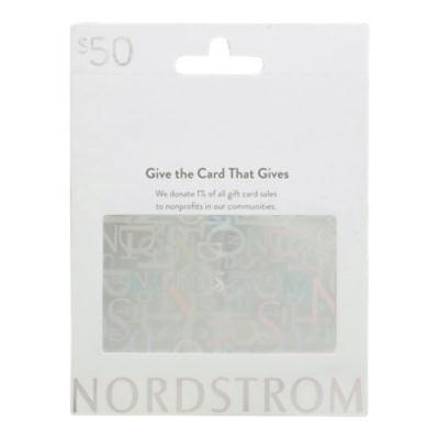 Nordstrom $50 Gift Card  , 1 each, 1 Each