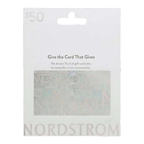 Nordstrom $50 Gift Card  , 1 each