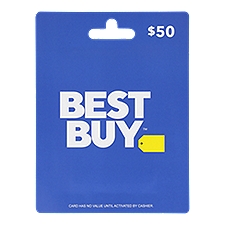 Best Buy $50 Gift Card , 1 each, 1 Each