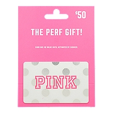 Pink $50 Gift Card, 1 each