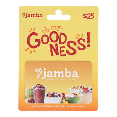 Jamba Juice $25 Gift Card, 1 each - Gourmet