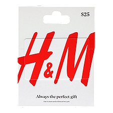 H & M $25 Gift Card, 1 Each