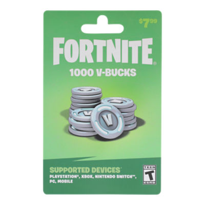 Fortnite V-Bucks $7.99 Gift Card, 1 each