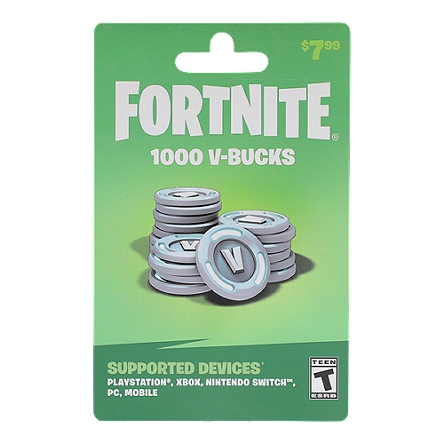 Fortnite V-Bucks $7.99 Gift Card